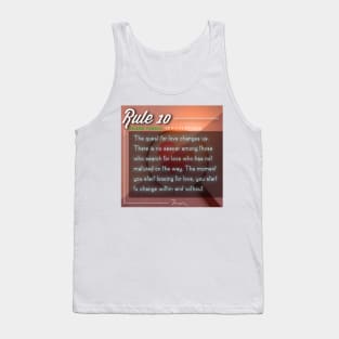 40 RULES OF LOVE - 10 Tank Top